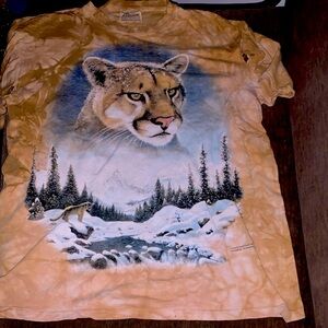 Vintage Mountain Lion tie dye tee